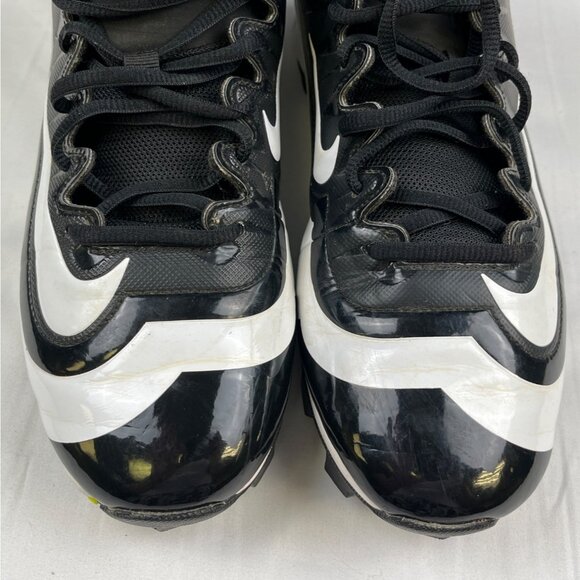 Nike BSBL Huarache Men's Blk/White Shoes/Baseball Cleats Sz7.5 SKU 4201 - Picture 6 of 12